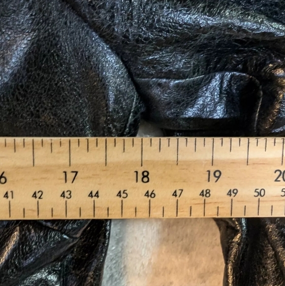 Gap vintage 2000 shiny leather jacket size small - Picture 2 of 8